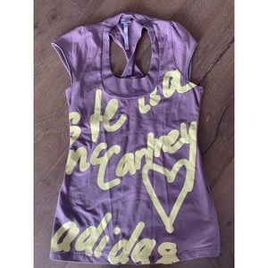 Adidas by Stella McCartney graffiti style tank